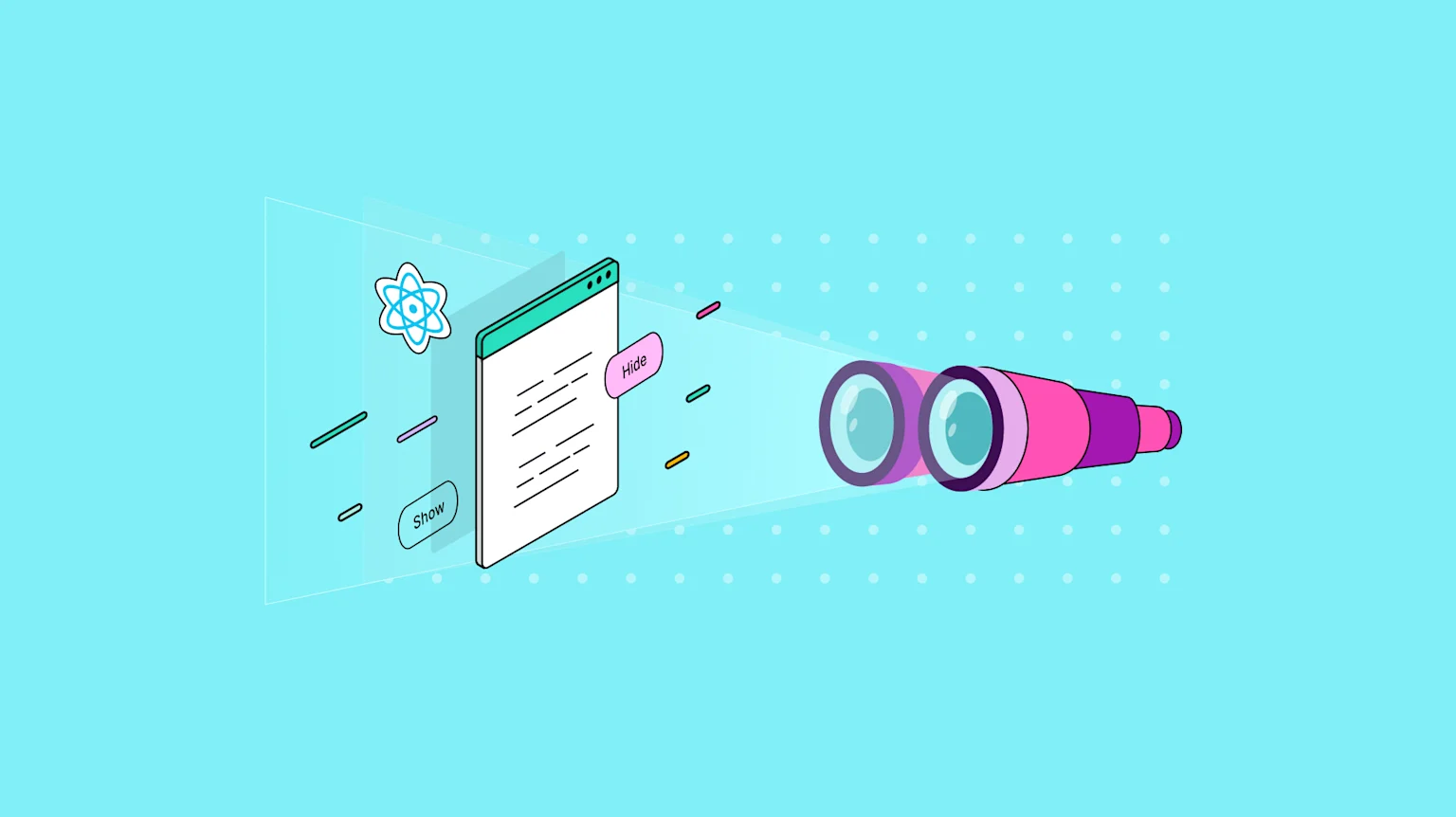 How to create React show and hide components with TinyMCE